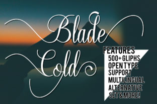 Blade Cold: A Sophisticated Script Font for Editorial Design