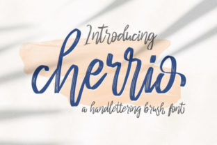 Cherrio Brush: A Script Font for Dynamic Web Design
