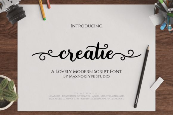 Creatie Script Font for Handmade Projects