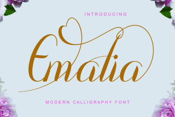 Emalia: A Romantic Script Font for Creative Branding