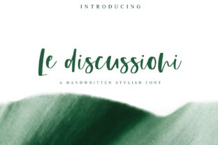 Le Discussioni: A Timeless Handwritten Font with a Bold Twist