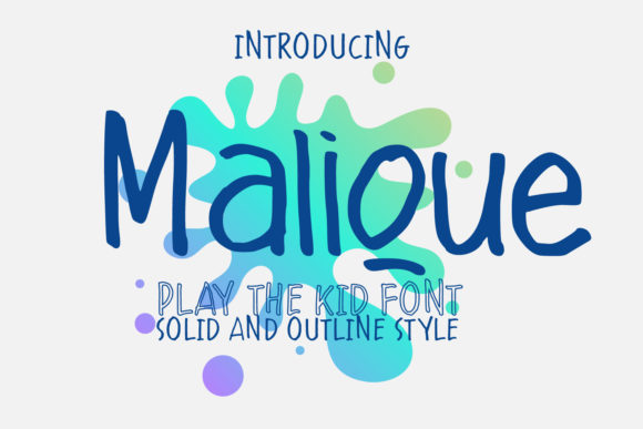 Malique: A Script Font with Grace and Readability