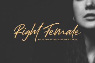 Right Female: A Handwritten Font for Editorial Elegance