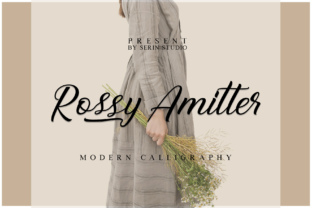 Rossy Amitter: A Handwritten Font for Modern Editorial Design