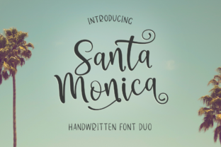 Santa Monica Duo: A Font for Crafting with Charm