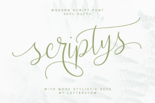 Scriptys: A Handwritten Font for Romantic Campaigns