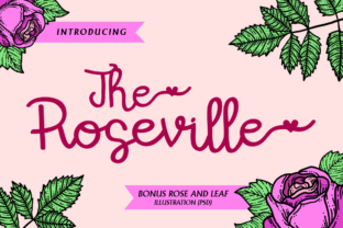 The Roseville: A Script Font for Editorial Elegance