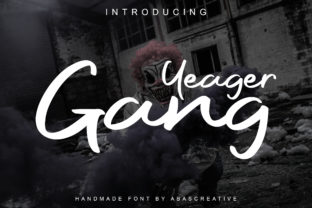 Yeager Gang Font for Bold Editorial Design